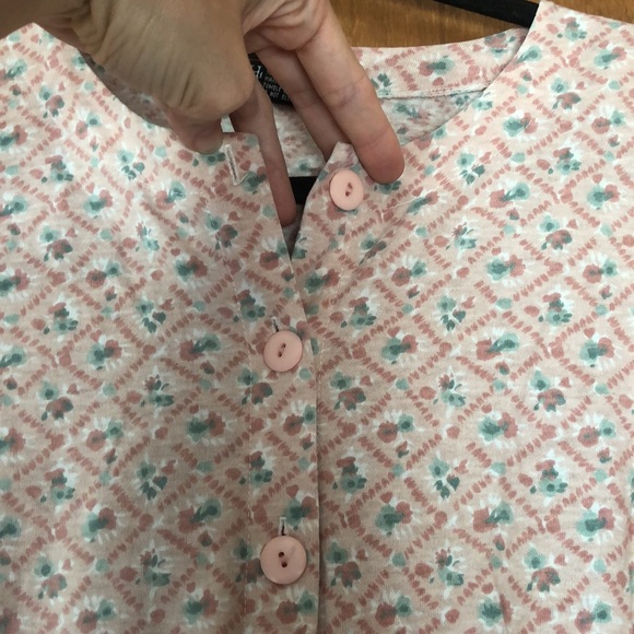 Headliners pink and teal cotton blend romper - Picture 6 of 10